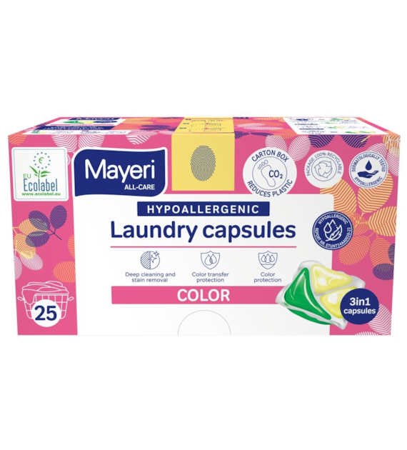 Kapsułki do prania color all-care 3w1 25 szt