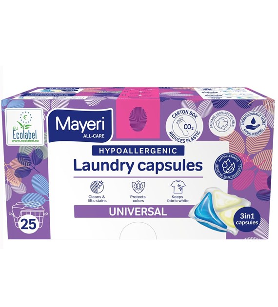 Kapsułki do prania uniwersalne hipoalergiczne 25 szt