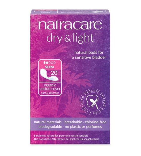 Wkładki urologiczne w stanach nietrzymania moczu slim (109 ml absorbcji) BIO 20 szt.