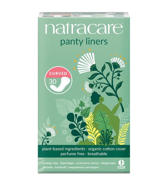 Wkładki higieniczne zaokrąglone curved BIO 30 szt.