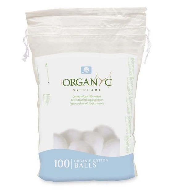 Wata w kulkach 100szt BIO