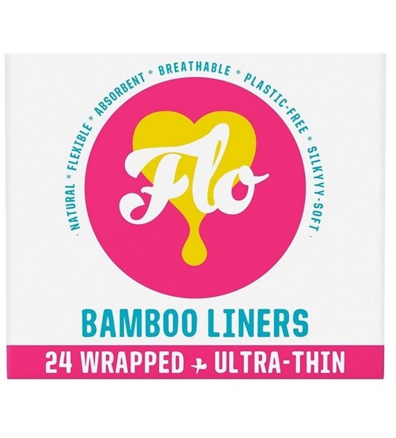 Wkładki higieniczne bambusowe, pakowane pojedynczo 24szt BIO