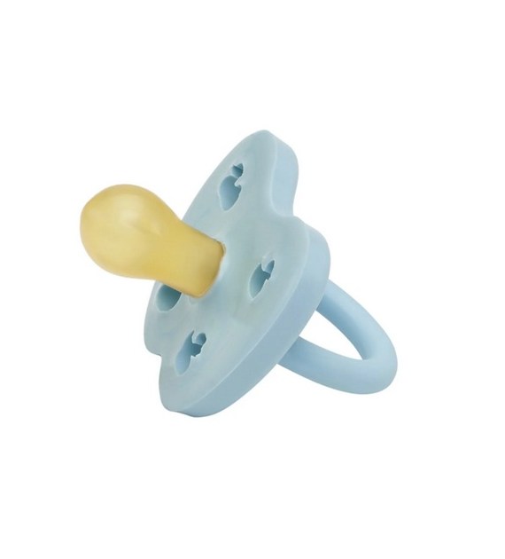 Kauczukowy smoczek okrągły kaczki, w kolorze niebieskim 0-3 miesięcy