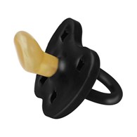 Kauczukowy smoczek anatomiczny korony, w kolorze czarnym gwiazdy/księżyc 3-36 miesięcy