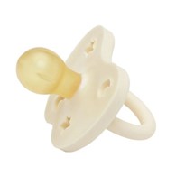 Kauczukowy smoczek okrągły kwiatki, w kolorze różowym 0-3 miesięcy