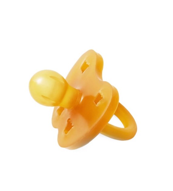 Kauczukowy smoczek okrągły korony 0-3 miesięcy