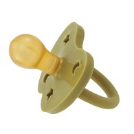 Kauczukowy smoczek okrągły korony 3-36 miesięcy