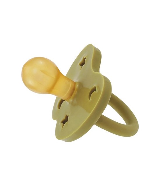 Kauczukowy smoczek okrągły korony 3-36 miesięcy