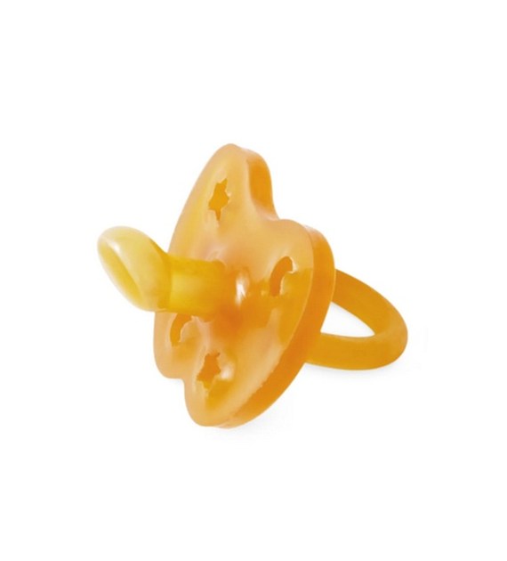 Kauczukowy smoczek anatomiczny gwiazdy/księżyc 0-3 miesięcy