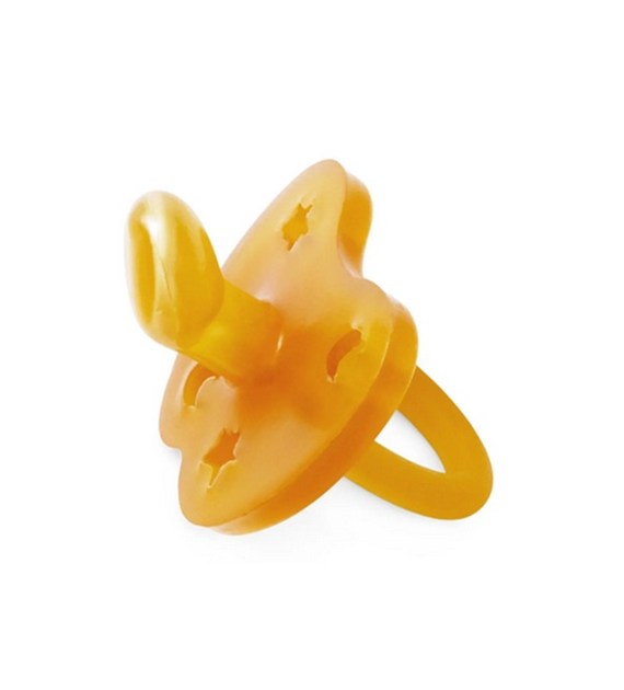 Kauczukowy smoczek anatomiczny gwiazdy/księżyc 3-36 miesięcy