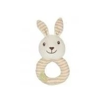 Bawełniana grzechotka królik od 0m-ca (16.5cm) gots