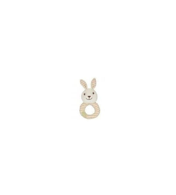 Bawełniana grzechotka królik od 0m-ca (16.5cm) gots