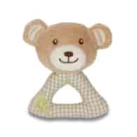 Bawełniana grzechotka miś od 0m-ca (11.4cm) fsc & gots