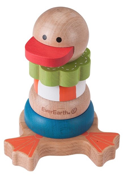 Drewniany rozkładany kaczor od 12m-ca (11x11.5x13cm) fsc