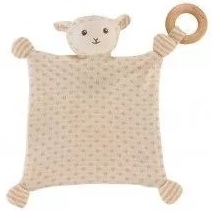 Bawełniana kocyk - owieczka od 0m-ca (18.5cm) fsc & gots