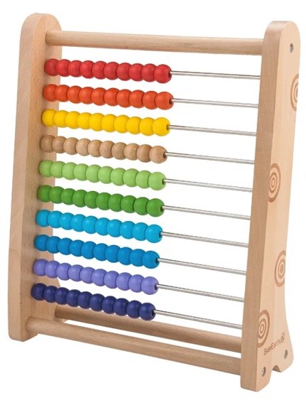 Drewniane liczydło od 36m-ca (27x9x32cm) fsc