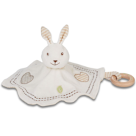 Bawełniana przytulanka, kocyk króliczek od 0m-ca (25cm) fsc & gots