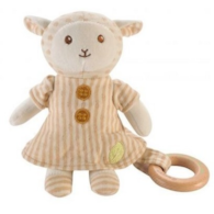 Bawełniany przytulak - owieczka od 0m-ca (20cm) fsc & gots
