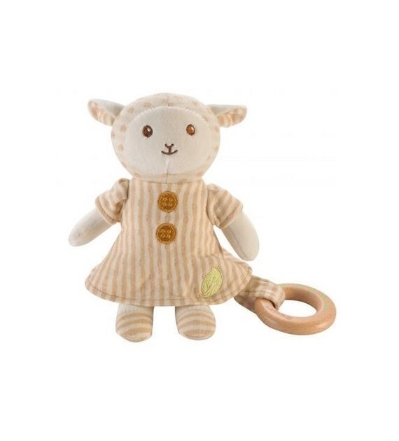 Bawełniany przytulak - owieczka od 0m-ca (20cm) fsc & gots