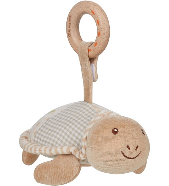 Bawełniany przytulanka żółw od 0m-ca (18.5cm) fsc & gots