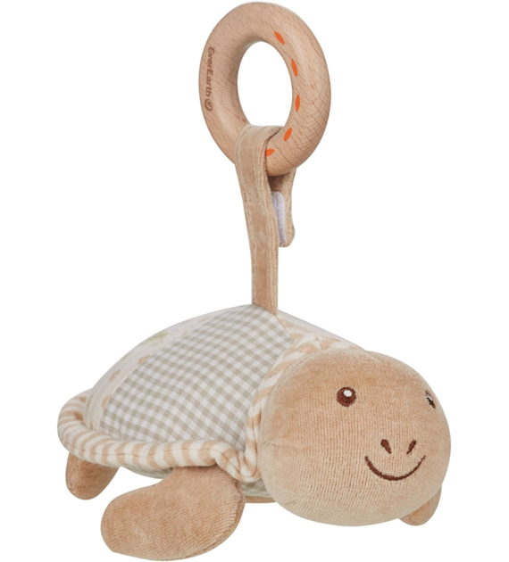 Bawełniany przytulanka żółw od 0m-ca (18.5cm) fsc & gots