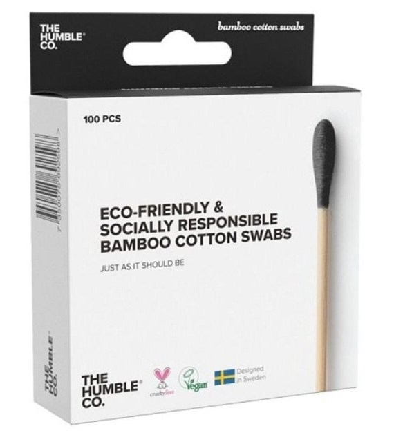 Patyczki higieniczne, bambusowe czarne 100szt