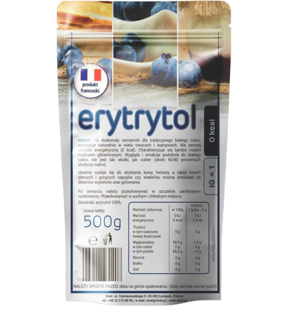 Erytrytol Francuski 500g