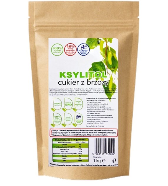 Ksylitol Fiński  cukier z brzozy 1 kg