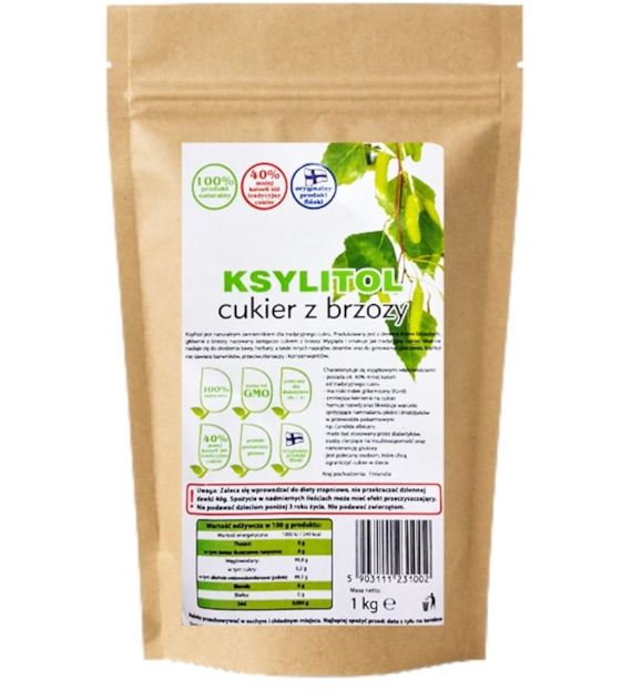 Ksylitol Fiński  cukier z brzozy 1 kg