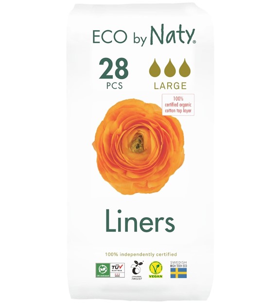Ekologiczne wkladki higieniczne, Large, 28 szt