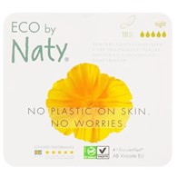 Ekologiczne podpaski na noc, super, 10 szt