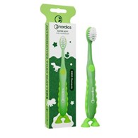 Szczoteczka do zębów dla dzieci super soft, 6900 włókien, zielona