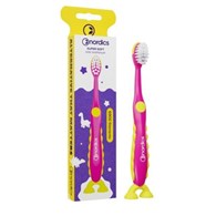 Szczoteczka do zębów dla dzieci super soft, 6900 włókien, różowa