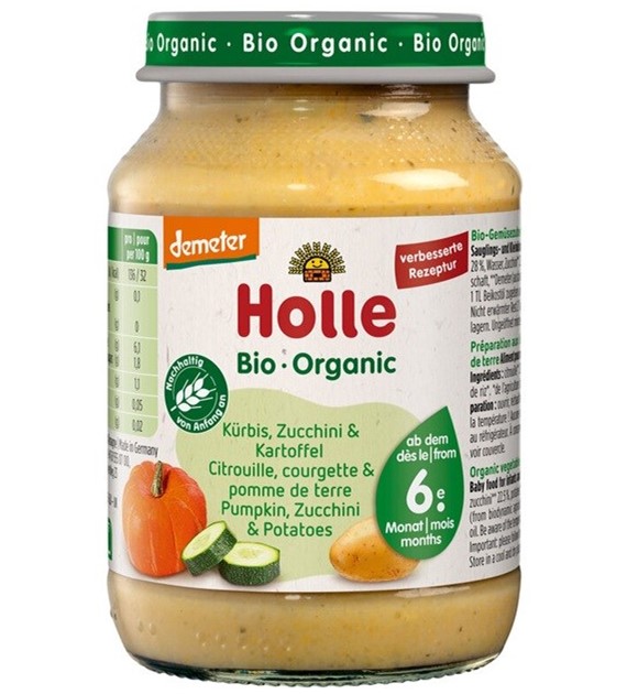 Słoiczek dynia, cukinia i ziemniak powyżej 6 m-ca życia BIO 190 g