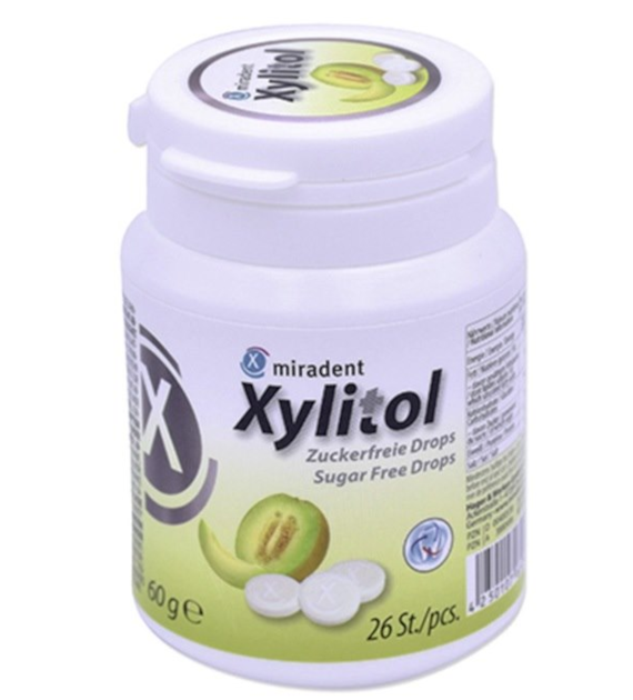 Dropsy pudrowe z ksylitolem MELON B/C 26szt, 60g