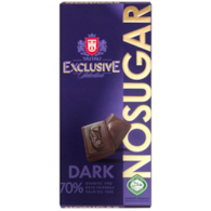 Czekolada gorzka 70% kakao bez cukru, słodzona erytrytolem KETO 100 g