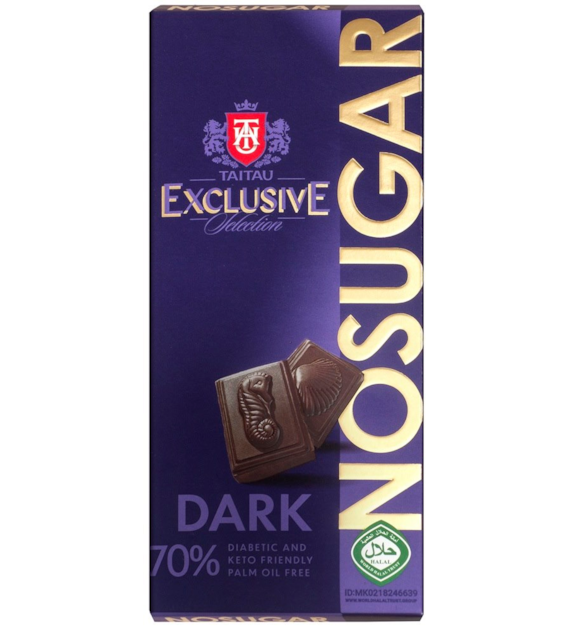 Czekolada gorzka 70% kakao bez cukru, słodzona erytrytolem KETO 100 g