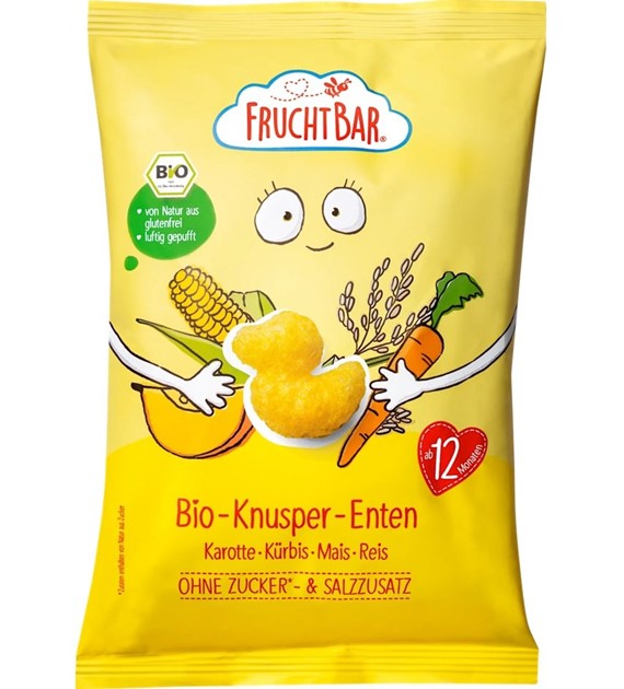 Chrupki kukurydziano-ryżowe marchew-dynia dla dzieci po 12 miesiącu życia BIO 30 g