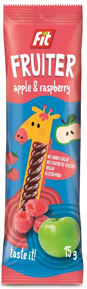 Owocowa przekąska jabłko malina bez dodatku cukru bezglutenowa 15g