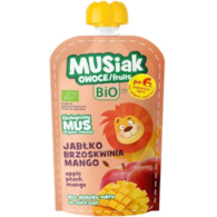Mus owocowy jabłko- brzoskwinia - mango BIO 120g