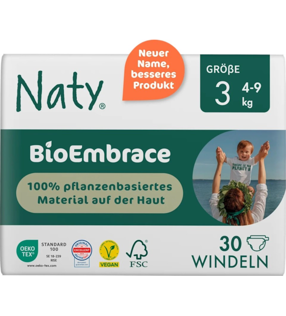 Ekologiczne pieluchy jednorazowe rozmiar 3, 4-9 kg, 30szt