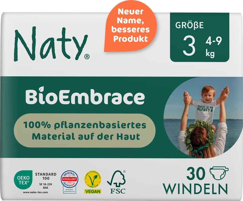 Ekologiczne pieluchy jednorazowe rozmiar 3, 4-9 kg, 30szt