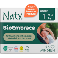 Ekologiczne pieluchy jednorazowe, rozmiar 1, 2-5 kg, 25 szt