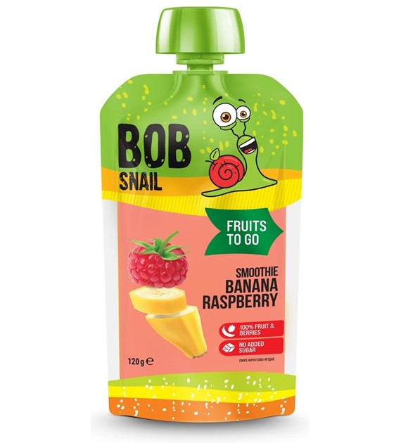 Smoothie banan- malina  bez dodatku cukru 120g