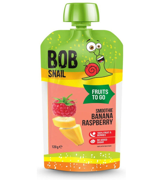 Smoothie banan- malina  bez dodatku cukru 120g