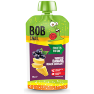 Smoothie banan-czarna- porzeczka  bez dodatku cukru 120g