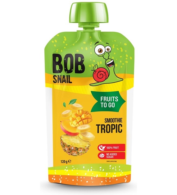 Smoothie TROPIC Banan Ananas Mango bez dodatku cukru 120g