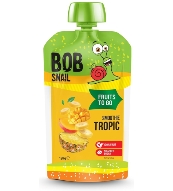 Smoothie TROPIC Banan Ananas Mango bez dodatku cukru 120g