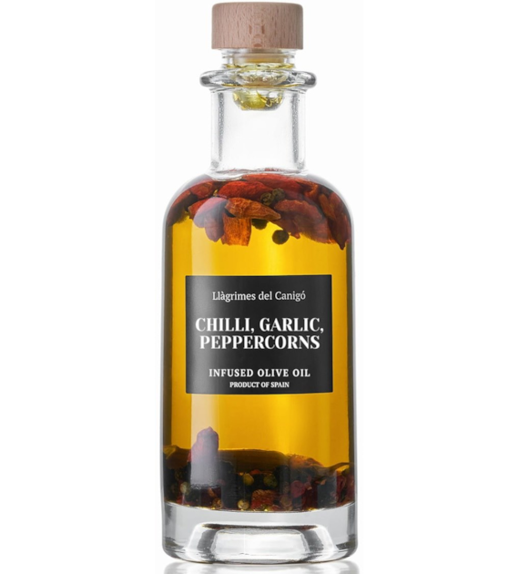 Oliwa z oliwek extra virgin z Katalonii CHILI, CZOSNEK, PIEPRZ 250ml