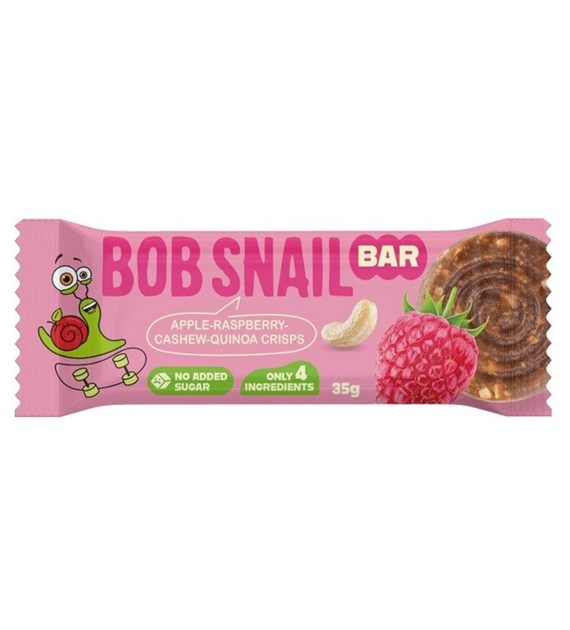 Baton Jabłko-Malina z Nerkowcem i Chrupkami z komosy ryżowej bez dodatku cukru 35 g